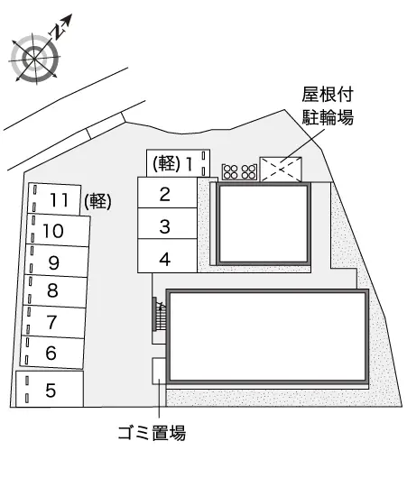 ★手数料０円★加東市上滝野 月極駐車場
